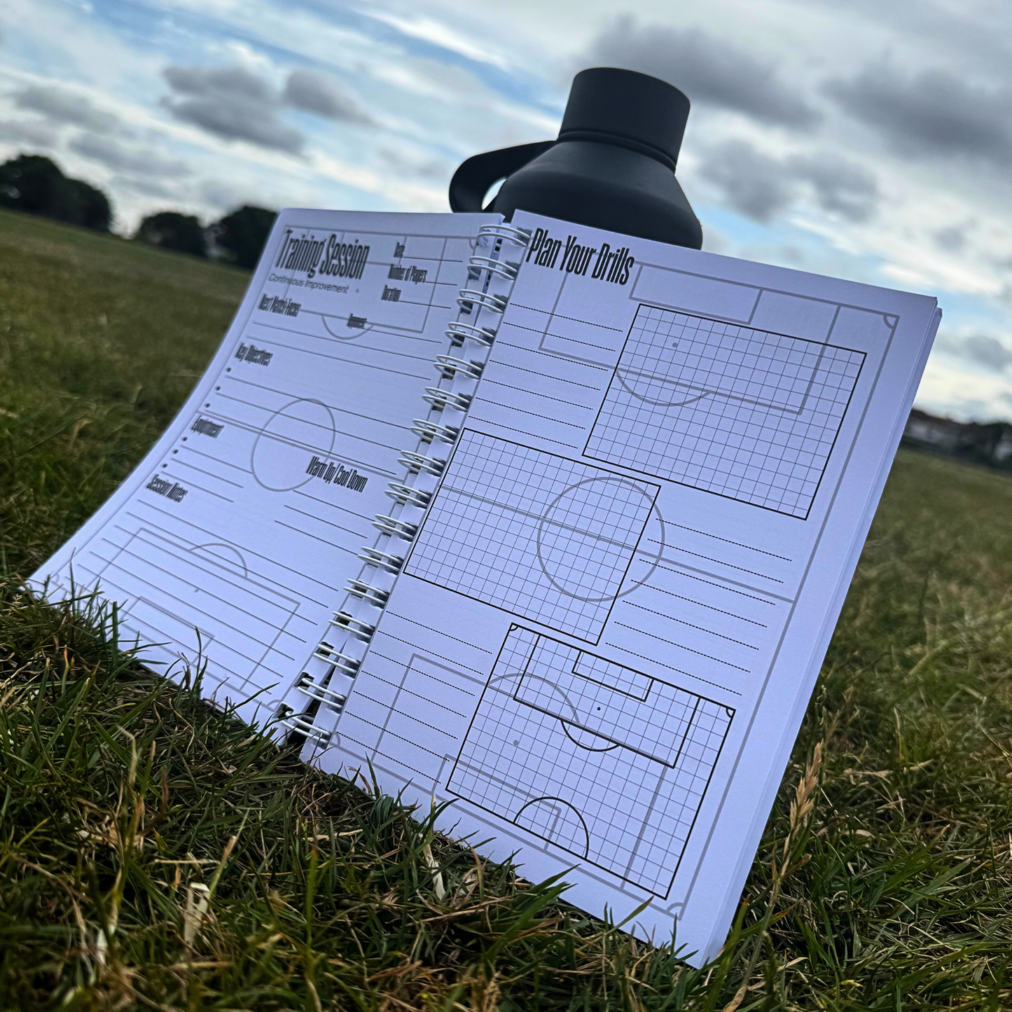 Training session planning pages in the managers handbook