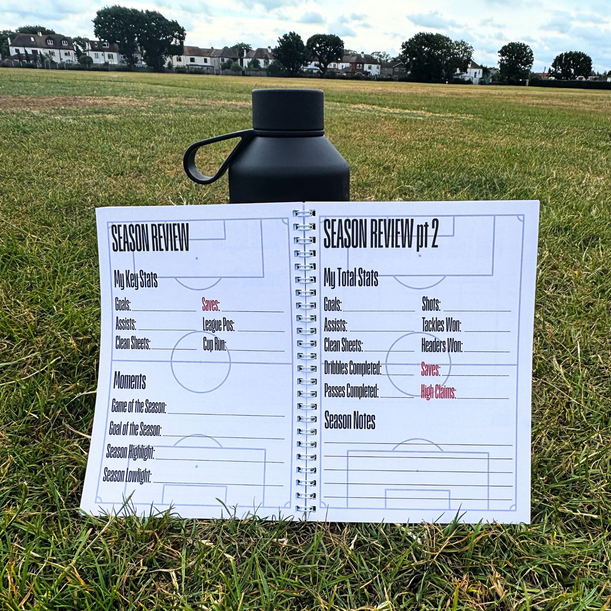 Season review pages in the football tracker for players to analyse their season stats and performances